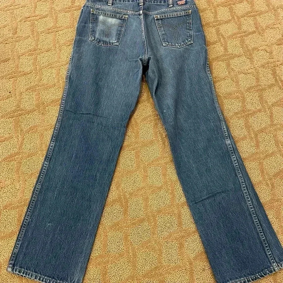 Vtg GWG Denim Jeans 36x32 - Naturally Distressed - Picture 3 of 9